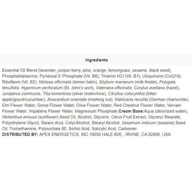 AdrenaCalm (KR-16) - Apex Energetics - Multi Use Adrenal Support Formula with Phosphatidylserine, B Vitamins, Valerian, St John's Wort and other Herbs